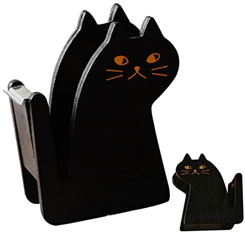 KITANDOVE Cat Shaped Tape Dispenser Vintage Klebebandabroller Für Schreibtisch Niedliches Katzenmotiv Praktischer Klebebandschneider Für Zuhause Und Büro