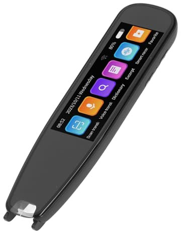 Tragbarer Übersetzerstift, Text zu Sprache Lesestift, Offline- und Online Lesestift und Übersetzungsstift, Scan-Übersetzungsstift für 131 Sprachen, mit 2,99 Zoll Display