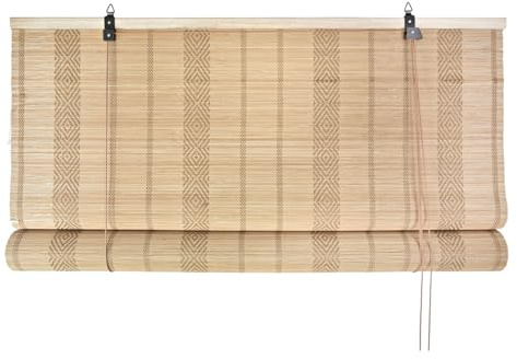 ESTOR BAMBU 90X3X175 IKAT NATURAL MARRON CLARO