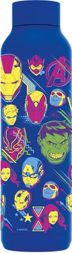 Quokka Borraccia termica in acciaio inox Solid Ultramarine 630 ml Avengers Neon
