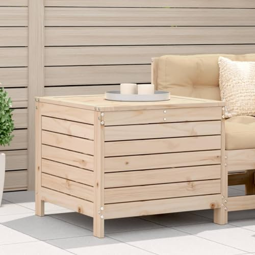 HaoChrymec Gartenhocker aus Massivholz Kiefer, Modulares Design, Vielseitig Einsetzbar, Fußhocker Outdoor, Camping Hocker, Hocker Outdoor, 62 x 63.5 x 53.5 cm