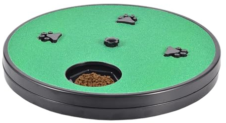Baoqifong Alfombrilla Rascador para Perros | Juguete Interactivo Giratorio con Caja De Premios,Base Giratoria para Limado De Uñas Caninas | para Entrenamiento Interior Muebles Sofá Coche Forrajeo