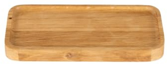 WOODYGIFT Holztablett Klein Rechteckig 10x20 cm – Schreibtisch Organizer aus Eiche für Büro&Zuhause – Stiftablage, Schlüsselablage Dekotablett – Praktisches Serviertablett Holz für Ordnung