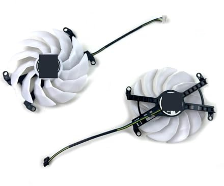 FDMOZRE Cooling Fan DIY 102MM GFY10015H12SPA 4Pin/6Pin For Galax for GeForce KFA2 RTX3060 3060Ti 3070 3070Ti EX White Graphics Card GPU FAN(2PCS)