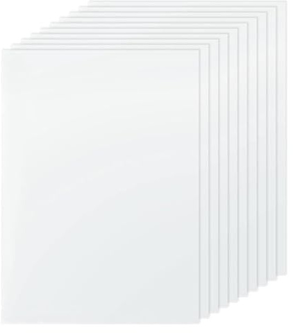 10Pcs Blank Stencil Sheets, A4 Plastic Stencil Film A4 Square StencilsPaper Blank Templates for DIY Stencils Cutting 30.5 x 21.7cm