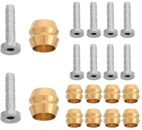 DIYEAH Connecteurs D’Huile pour Freins Hydrauliques VTT 10 Pièces Aiguille Bh90 Olive Raccord Flexible de Frein à Disque Pièces de Rechange pour Réparation Vélo Outil