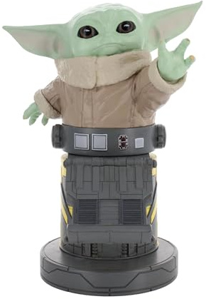 Cableguys Grogu Mandalorian Apprentice Controller Holder & Phone Stand - Gaming Setup Accessories for Desk and Game Room, Stand Compatible with Xbox, PlayStation & Most Standard Game Controllers