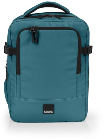 Gabol - Mochila Underseat 40x30x20/24 cm para Avión Vancouver 28,8L con Compartimento para Portátil 15,6” - Equipaje de Mano Bajo Asiento Ligero y Resistente al Agua