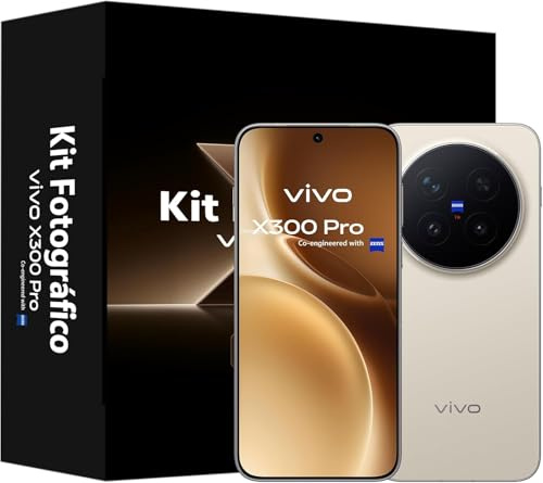 vivo X300 Pro 5G 16GB+512GB Cámara 200MP ZEISS Kit Foto, Pantalla 6.78 | cámara con teleobjetivo ZEISS APO de 200MP, procesador MediaTek Dimensity 9500, con Kit de fotográfico, 4 años de garantía