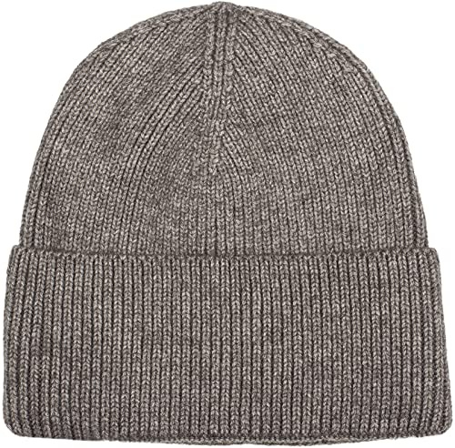 styleBREAKER Unisex Beanie Strickmütze Rippenmuster Krempe | Doppelt gestricktes Gewebe für optimale Wärmeisolation an kalten Tagen. Elastischer Umschlag, passend für 56-59 cm Umfang.