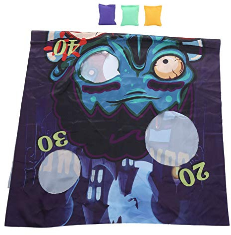 FAUOSWUK Kasta Game Flag Kit med Sandsäckar för Roliga Fester och Evenemang för Barn och Vuxna Tvättbar Trasa 134,5 X 71,5 Cm