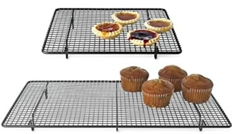 Lakeland Large & Small Cake & Biscuit Cooling Rack Duo (45 x 26cm & 26 x 23cm)
