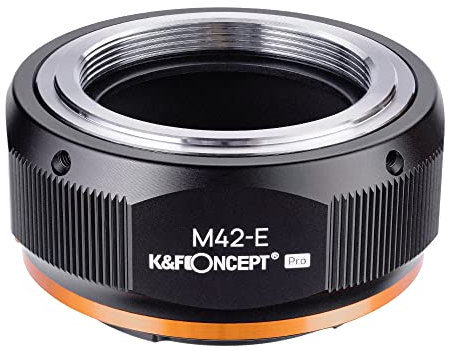 K&F CONCEPT Updated M42 to Sony NEX E Adapter, Manual Lens Mount Adapter for M42 Screw Mount Lens to Sony E Mount Camera Body with Matting Varnish Design