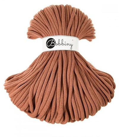 Bobbiny Jumbo 9 mm Rope-Garn 100 m Kordel (Terracotta)