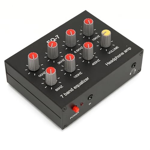 7-Band Audio Grafik Equalizer, Digital Sound Equalizer Zweikanal 12 DB High Bass Einstellung