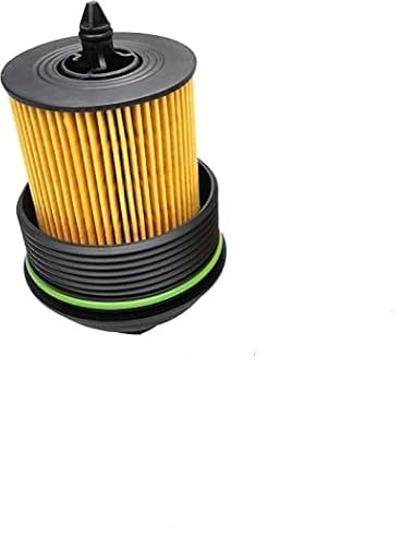 ZUANYUKO Filtre à huile et capuchon OEM 12605565, compatible avec Buick Chevy GMC Polaris Ponitac Saturn - LaCrosse Regal Cavalier Cobalt Equinox HHR Malibu Terrain Slingshot G6 Ion Sky Vue