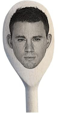 Channing Tatum Merch Gift Idea Image On A Wooden Spoon-Novelty Memorabilia Birthday Christmas Present