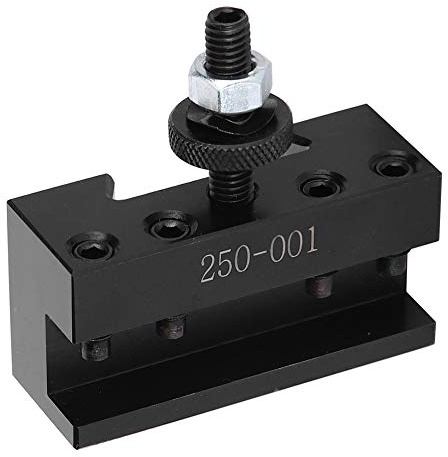Quick Changing Tool Post CNC Turning Tool Holder for High Carbon Steel Lathes, Durable Precision Accessory (Model 250-001)
