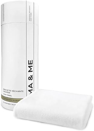 OMA & ME Asciugamano in Microfibra per Capelli - Ultra Assorbente, Morbido, Flessibile, Anticrespo e Anticaduta - Asciugatura Rapida, Tempo Dimezzato