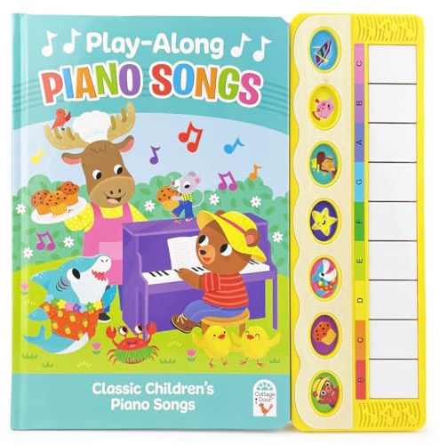 Toddler Play-Along Piano Songs - Children's Piano Sound & Song Book, Ages 2-4 - Listen to the Song or Press the Keys to Play Music
