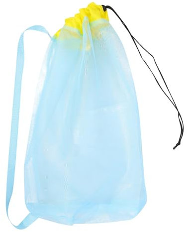 VALICLUD Beach Toys Mesh Bag Für Junge Mädchen Robuste Aufbewahrungstasche Für Strandspielzeug Und Schwimmutensilien Mit Verstellbarem Zugverschluss Für Familienausflüge Und