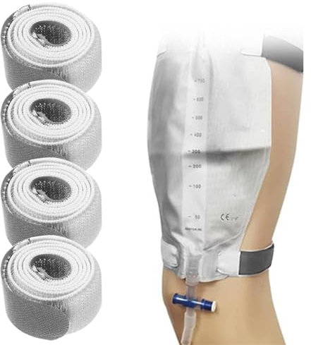 Katheter Beinbeutel Gurte Urinbeutel Schlauch Gurte Katheterhalter Stabilisierung Gerät Katheter Halterung Gürtel Urin Drainagebeutel Beinband 4 Stücke