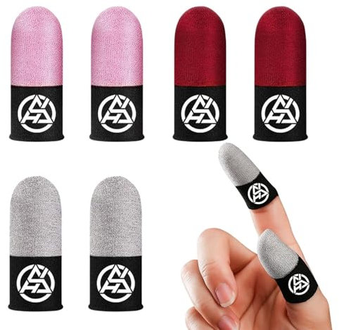 Manchon de doigt de jeu – Manchons respirants pour jeux mobiles, stabilisateur dans l'obscurité, support de compression, gants de manettes de jeu, couverture/enveloppement, fibre