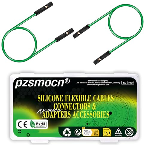pzsmocn 40 Sets / 120 Pcs for Dupont 2.54mm 1-Pin Connector Kit 24AWG 20cm | Flexible Breadboard, Reliable Maker Project, Durable Electronic Hobby, Professional Prototyping, Stable Performance Quality