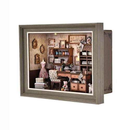 TRACYE Cornice per Foto da Sartoria Puzzle 3D in Legno, Kit di Costruzione in Legno per Adulti da Costruire,Decorazioni Casa Regali Compleanno,Valentino Ideale Regalo