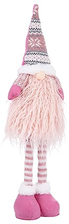 MAGICLULU Teleskopischer Weihnachtsgnom Dekofigur Höhenverstellbare Santa GNOME Tomte für Festliche Fensterdekoration und Weihnachtsfeier und Traditionell für Zuhause und Büro