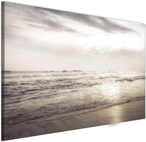 LUMASOUL Cuadros Decoracion Salon Modernos - Decoración Pared Natura Motivo - Cuadros Decorativos con marcos de madera y telares Salón y dormitorio - 120x80 cm | Cuadros Marcos para Sala de estar y Dormitorio - Tablas 120x80 cm