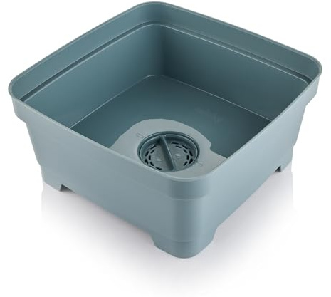 Minky Washing Up Bowl with Sink Plug, 11L Multipurpose Basin, UK Made