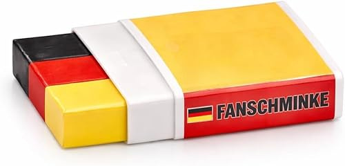 TK Gruppe Timo Klingler Tyskland smink pennor set – sminkfärger röd, svart, gul för kvinnor och män – WM 2026 världsmästerskap
