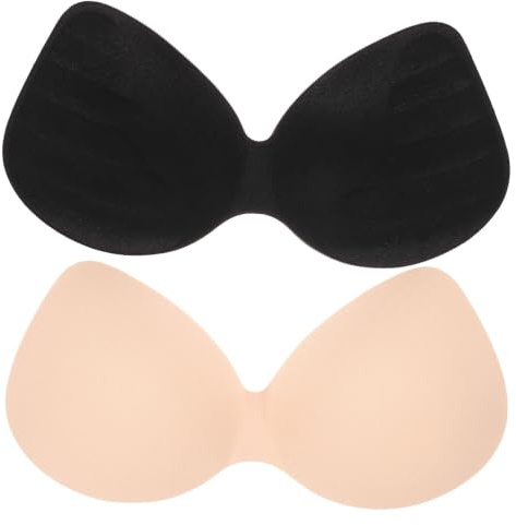 WRITWAA 2 st BH-inlägg: Push-up-bröstinlägg, avtagbar BH-vaddering för bikini - andningsbar och bekväm för sport, dans, vardagsbruk, XL