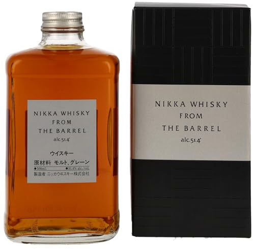 Nikka I From the Barrel Blended Whisky I inklusive Geschenkverpackung I Kraftvoll würzige Eiche und fruchtige Karamellnoten I 51.4% Vol. I 500 ml
