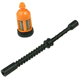Sägenspezi Kraftstoffschlauch altes Model 10 mm und Benzinfilter/Sägenspezi Kraftstofffilter Set passend für Stihl 034 AV 034AV MS340 MS 340
