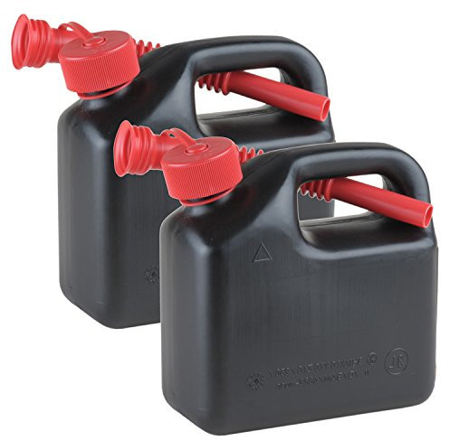 2er Set Reserve- bzw. Benzinkanister 3 Liter Schwarz mit UN-Zulassung