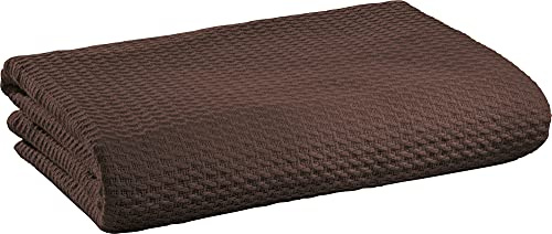 Erwin Müller Sommerdecke, Baumwolldecke Espresso Größe 220x240 cm - luftig-leicht, weiche Qualität, sehr angenehm - 100% Baumwolle