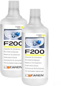 FAREN - Descalcificador antical F200, elimina las grietas de cal de las cajas de drenaje, seguro en plásticos y neumáticos, eficiente y económico, 1L (2)