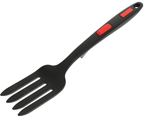 HOMSFOU Fourchette à Spaghettis Fourchette à Fruits Fourchette à Fouetter En Silicone Fourchette à Purée Fourchette à Salade Ménagère Gel Silice Fourchette à Long Manche Multifonction 1937XGMS5144
