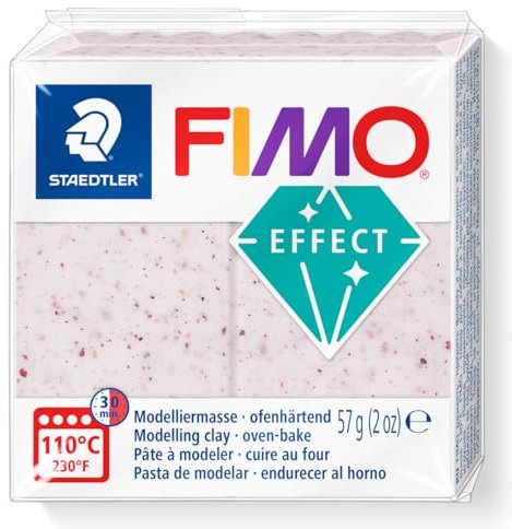 STAEDTLER FIMO effect 8010 Botanical Ofenhärtende Modelliermasse, Einzelprodukt botanical rose, 8010-270