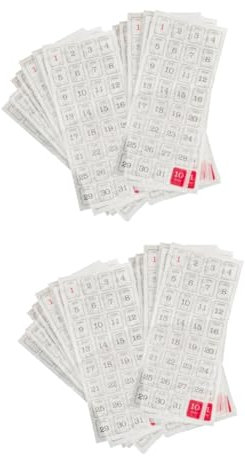 STOBOK 48 Blätter 365 Tage Aufkleber Notebook-Aufkleber Mini-Kalender Zahlenaufkleber digitaler Notizblock Schulkalender-Aufkleber Praktische Kalenderaufkleber Anzahl Etikettenaufkleber