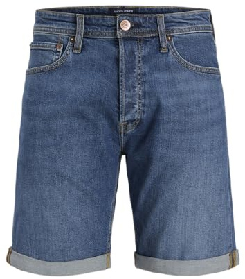 JACK & JONES JJIRICK JJIORIGINAL Short en Jean pour Homme, Bleu Denim/Paquet : 365, M