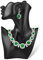 Flexzion Jewelry Bust Display Stand - Black Resin Mannequin Earring Stand for Selling & Displaying - Necklace Bust Display Holder for Show, Boutique, Small Business & Retail
