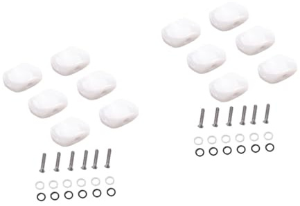 ibasenice 2sets Ersatz Gitarre Stimmwirbel Weiß Kunststoff Tuner Maschine Für Elektrische Akustik Gitarren 6 Stücke * 2