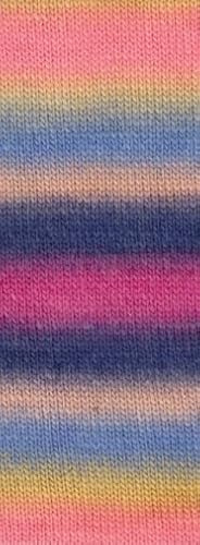 Lana Grossa Colorato Aktion 03 - Sandgelb/Rosa/Blau/Pfirsich/Dunkelblau/Pink
