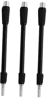 AUTSUPPL Flexible Extension Shaft for Electric Screwdriver 129mm Black Flexible Drill Bit Extension Shaft 3pcs Pack Compatible with Drill Bit Holder