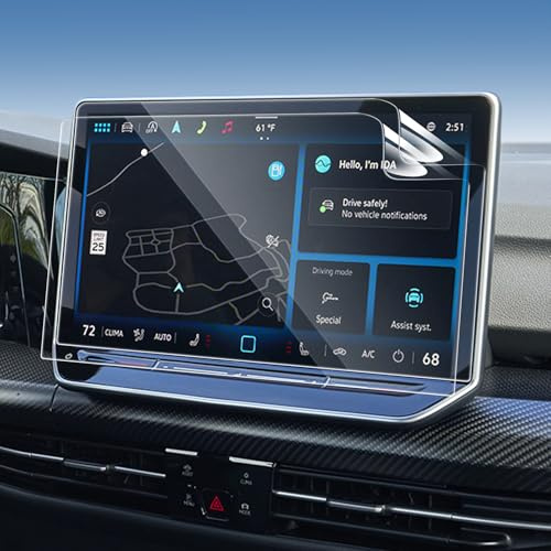 LANTU Nano-Serie Schutzfolie 2 Pcs 15 Zoll für VW Tiguan 3 2024 2025 mit Discover Pro Max Display Displayschutzfolie 6H Anti-Kratzen PET Screen Protector