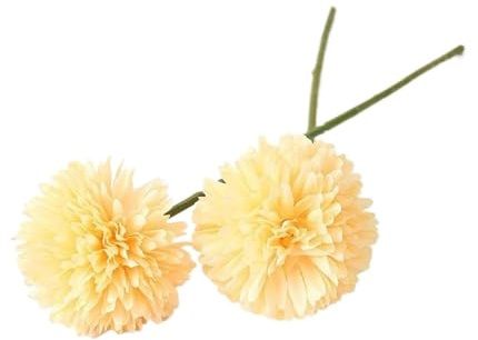 Künstliche hortensien 5 Stück künstliche Pusteblumen, gefälschte Hortensien, Brautstrauß for Hochzeiten, Dekoration for Haus und Garten, Party, Hochzeit, Winter, Weihnachten(Yellow G929B)