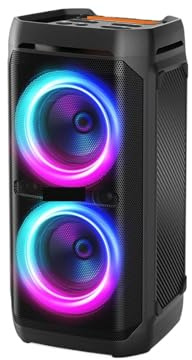 TCSMSDMO Compatibile con gli altoparlanti Bluetooth portatili T11 da 100 W RMS, IPX6 impermeabile, V5.3 Party Boombox wireless con bassi profondi/suono potente e massiccio da 115 dB
